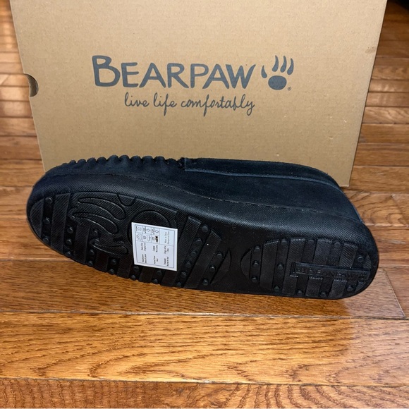 BearPaw Men’s Wayden Slip On Suede Slippers All Black Men’s Size 8 main image 6